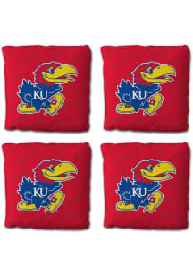 Kansas Jayhawks 4 pack Corn Hole Bags