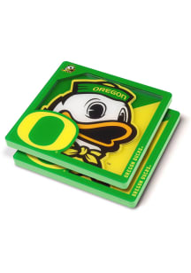 Oregon Ducks 3D Coaster - Green