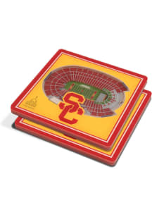 USC Trojans 3D Stadium View Coaster - Red