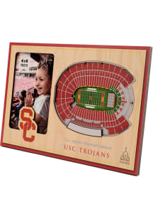 USC Trojans Stadium View 4x6 Design Picture Frame - Red