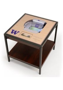 Washington Huskies 25-Layer Lighted StadiumView Purple End Table