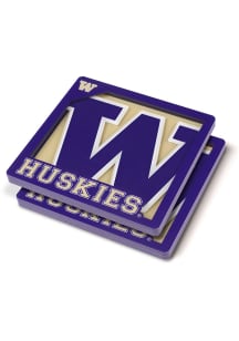 Washington Huskies 3D Coaster - Purple