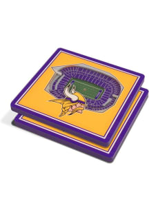 Minnesota Vikings 3D Stadium Coaster - Purple