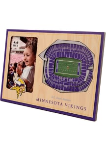 Minnesota Vikings 4x6 Stadium View Picture Frame - Purple