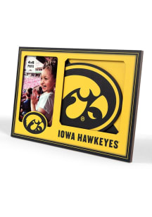 Iowa Hawkeyes 3D Logo Picture Frame - Black
