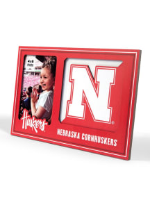 Nebraska Cornhuskers 3D Logo Picture Frame - Gold