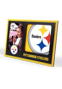 Pittsburgh Steelers 3D Logo Picture Frame - Black
