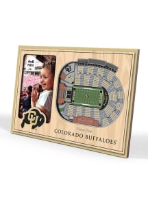 Colorado Buffaloes 4x6 Stadium View Picture Frame - Silver