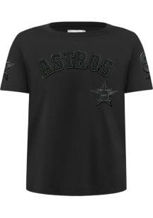Pro Standard Houston Astros Toddler Black Classic Triple Black Short Sleeve T-Shirt