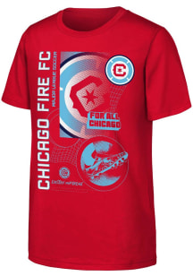 Chicago Fire Youth Red Strategy Short Sleeve T-Shirt