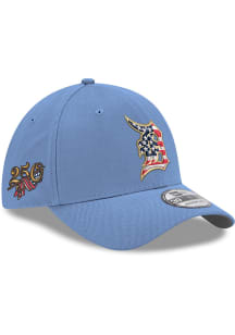 New Era Detroit Tigers Mens Light Blue Americana 39THIRTY Flex Hat