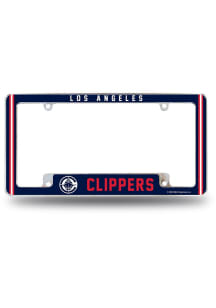 Los Angeles Clippers Classic All Over Chrome License Plate Frame - Silver