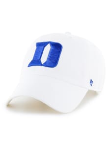 47 Duke Blue Devils Clean Up Adjustable Hat - White