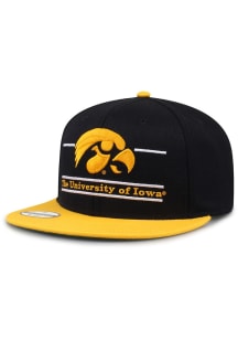 Iowa Hawkeyes Black 2T Split Bar Wool Mens Snapback Hat