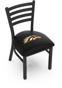 Western Michigan Broncos Stationary Black Wrinkle Finish Pub Stool - Black