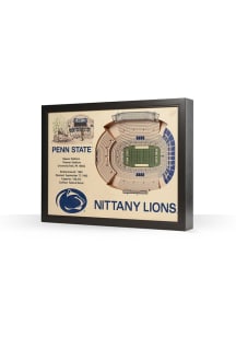 Penn State Nittany Lions 3D Stadium View Wall Art - Blue