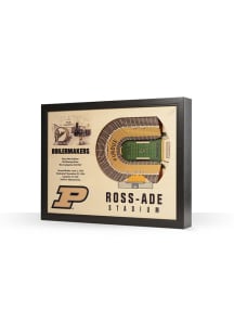 Purdue Boilermakers Ross Ade Stadium 3D View Wall Art - Black