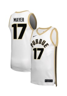 Omer Mayer  Nike Purdue Boilermakers White NIL Name And Number Jersey