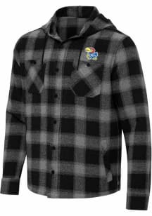 Antigua Kansas Jayhawks Mens Black Arranged Light Weight Jacket