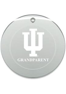 Indiana Hoosiers Grandparent Round Ornament - White