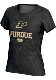 ProSphere Purdue Boilermakers Womens Black Mom Short Sleeve T-Shirt