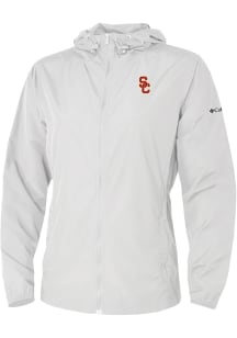 Columbia USC Trojans Womens White Heat Seal Prodigy Light Weight Jacket