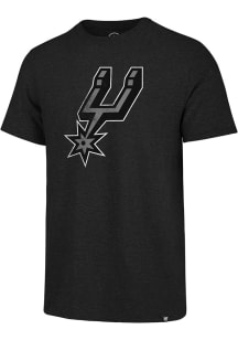 47 San Antonio Spurs Black Primary Logo Match Short Sleeve Fashion T Shirt
