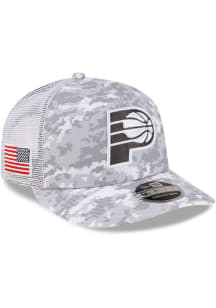 New Era Indiana Pacers Digi Camo LP Stretch 9FIFTY Trucker Adjustable Hat - White