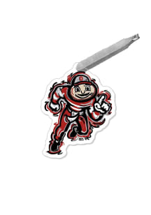 Ohio State Buckeyes Justin Patten Mascot Ornament - Red
