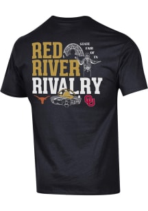 Champion Texas Longhorns Black Football Red River Rivalry Short Sleeve T Shirt