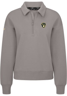 Levelwear Milwaukee Brewers Womens Grey Canmore Insignia 2.0 Medium Weight Jacket