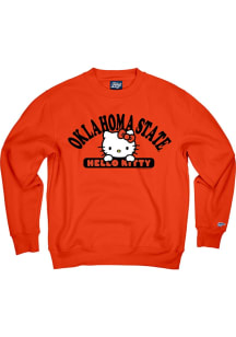 Blue 84 Oklahoma State Cowboys Womens Orange Quick Look Crew Sweatshirt