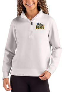 Cutter and Buck Drexel Dragons Womens Ash Roam Qtr Zip