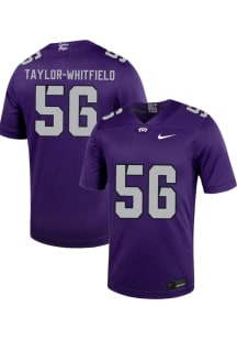 Benjamin Taylor-Whitfield  Nike TCU Horned Frogs Purple Football NIL Game Football Jersey