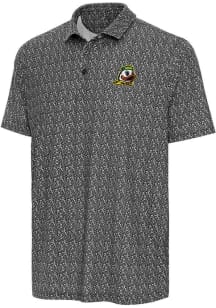 Antigua Oregon Ducks Mens Navy Blue Botanic Short Sleeve Polo