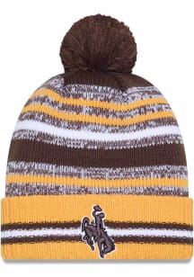 New Era Western Michigan Broncos Brown Cheer Pom Mens Knit Hat