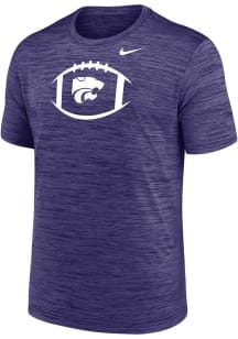 Nike K-State Wildcats Purple Football Football Velocity Legend Short Sleeve T Shirt