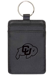 Colorado Buffaloes Leatherette Vertical ID Keychain - Black