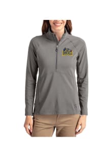 Cutter and Buck Drexel Dragons Womens Graphite Adapt Eco Qtr Zip Pullover