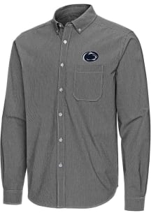 Antigua Penn State Nittany Lions Mens Black Porter Long Sleeve Dress Shirt