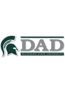 Michigan State Spartans 6x2 Dad Auto Decal - Green