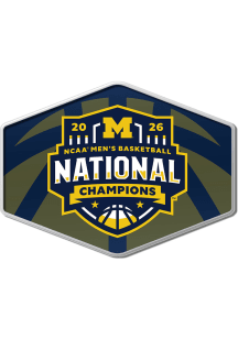 Michigan Wolverines Souvenir 2026 MBB Nat Champ Pin - Blue