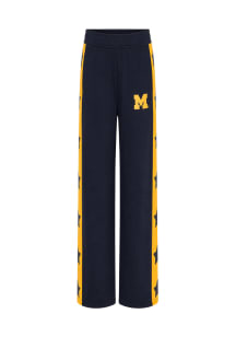 Hype and Vice Michigan Wolverines Womens All Star Stride Navy Blue Sweatpants