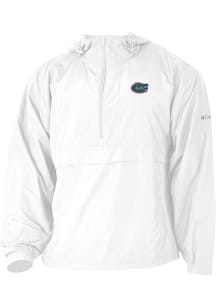Columbia Florida Gators Mens White Heat Seal Prodigy Long Sleeve Qtr Zip Pullover