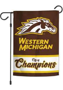 Western Michigan Broncos 2-Sided City of Champions Garden Flag - Brown