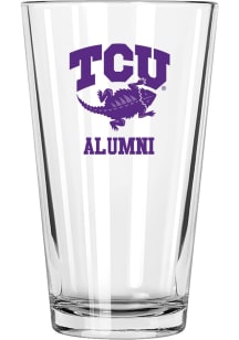 TCU Horned Frogs Alumni 16 oz Pint Glass - White
