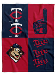 Minnesota Twins Domino Swaddle Baby Blanket