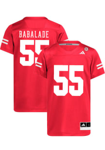 Oluwatosin "Tree" Babalade   Nebraska Cornhuskers Red NIL Name And Number Football Jersey