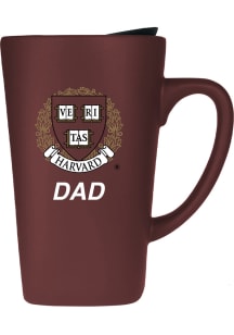 Harvard Crimson 16oz Soft Touch Dad Ceramic Mug - Maroon