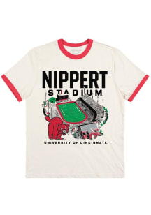 Homefield Cincinnati Bearcats White Football Nippert Stadium Short Sleeve Fashion T Shirt